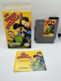 The Three Stooges (Nintendo) nes Complete CIB rare Near Mint!