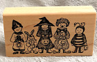Delafield Rubber Stamp ~ HALLOWEEN Children Trick or Treating ~ New