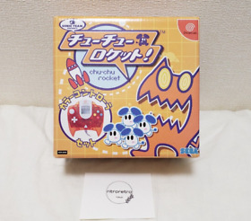 SEGA Dreamcast Chu Chu Rocket Orange Controller Set Box Puzzle Game Japan Import