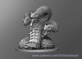 Tryclyde Hydra Monster Manual 28mm Scale DND D&D Mario Tabletop Miniature SB