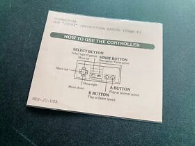 Joust 🔥 NES Nintendo Manual Instruction Booklet CORRECTION INSERT PINK SLIP