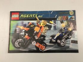 Lego Agents 8967 Gold Tooth Getaway Instruction Manual Good Condition