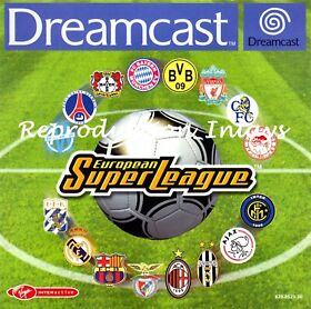 European Super League Dreamcast Front Inlay Only (High Quality)