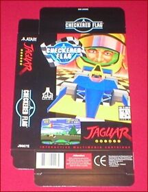 Checkered Flag Empty Box Only for Atari Jaguar Game System NEW
