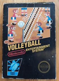 Volleyball NES CIB Complete Hangtab 5 Screw Black box
