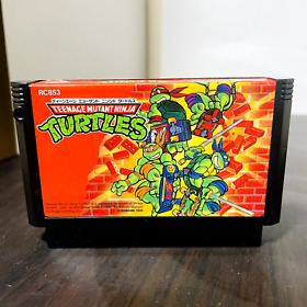 Teenage Mutant Ninja Turtles Nintendo Famicom NES Konami 1990 RC853 Japan Rare