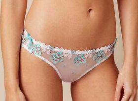 Agent Provocateur BETHANIE Brief in White/Blue Size:2 S Ret:$150 New w/Tags 