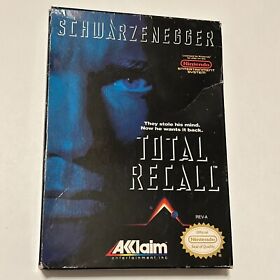 Total Recall Nintendo Entertainment System 1990 NES Video Game Box and Cartridge