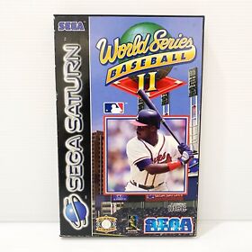 World Series Baseball II + Manual - Sega Saturn - Tested & Working - Free Post