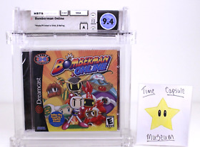 Bomberman Online New Sega Dreamcast Factory Sealed WATA VGA Grade 9.4 A Mint NIB