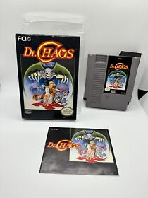 Dr. Chaos - NES Nintendo Entertainment System! Complete CIB Rare GREAT Shape!
