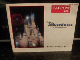 Disney Adventures MAGIC KINGDOM Juego Nintendo NES Manual Folleto *SOLO*