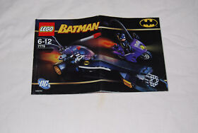 Lego Batman 7779 Catwoman Pursuit Manual ONLY Instructions 