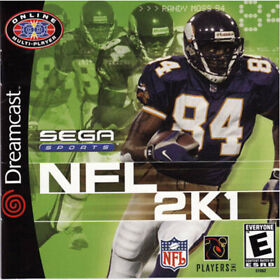 Nfl 2K1 2001 Football (Dreamcast) Disc Only