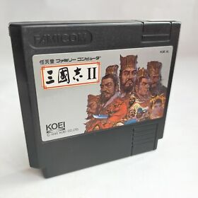 Sangokushi Ⅱ  Koei pre-owned Nintendo Famicom NES Tested
