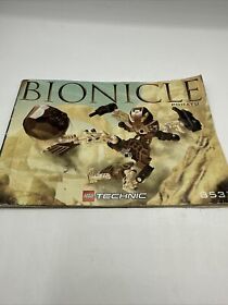 Bionicle POHATU LEGO Technic 8531 Replacement Instruction Manual ONLY