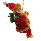 Electric Climbing Santa Claus Figurine Musical Toy Creative Festive Christmas