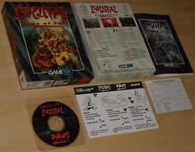 BRUTAL PAWS OF FURY by Gametek for Commodore Amiga CD32 ~ BIG boxed ~ english