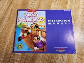 Mickey Mousecapade Nintendo NES Manual Instruction Booklet