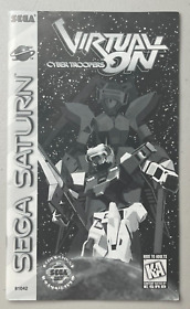 Virtual On Cyber Troopers for Sega Saturn User Manual Instruction Book ONLY