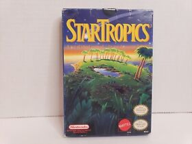 Startropics W/ Box Original Nintendo NES Game 1990 Tested, Clean, Sticker Seal