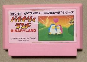 FC Binary Land Famicom NES Nintendo Cartridge