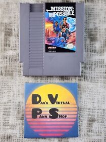 Mission Impossible Nintendo NES Cleaned Tested Authentic
