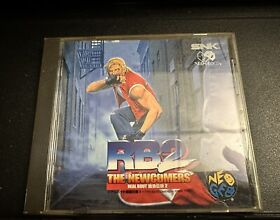 Real Bout Fatal Fury 2: The Newcomers (NeoGeo CD, 1998) US Seller Free Shipping