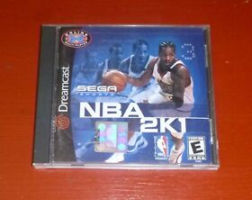 NBA 2K1 (Sega Dreamcast, 2000)-Manual & Disc