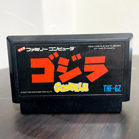 Godzilla Nintendo Famicom NES Toho 1988 THF-GZ Japanese Version Action Retro