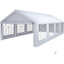 Gazebo Canopy Outdoor Tent Heavy Duty Wedding Party Event  Party 13-40FT  White