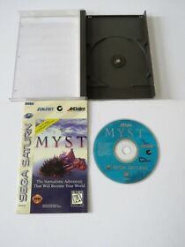 MYST ( Sega Saturn 1995 ) Complete - Authentic - Video Game CD - Manual TESTED