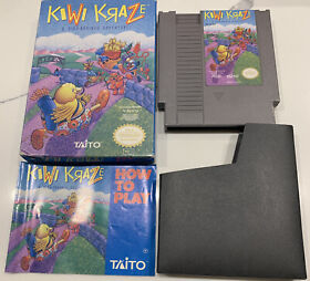 Kiwi Kraze (NES, 1991 Taito) VGC Box Complete CIB Manual TESTED FAST SHIPPED
