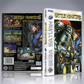 Sega Saturn Custom Case - NO GAME - Battle Monsters