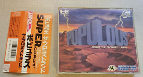 POPULOUS the promised lands PC Engine SCD US SELLER
