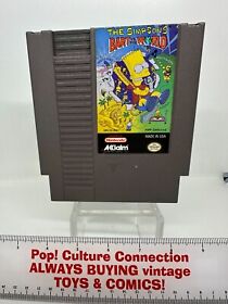 1991 Nintendo NES Acclaim The Simpsons Bart Vs The World Game Inv-0738