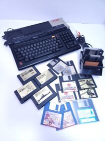 Lot Sony HB-F1XD mk2 MSX2 Console Home Computer Tested Working Japan w/Discs F/S