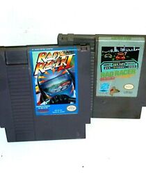 100% AUTHENTIC **RAD RACER  1 & 2**Nintendo, NES NEXT TO MINT Working GREAT