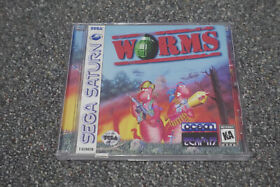 Worms for Sega Saturn in Custom Jewel Case Near Mint