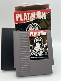 Platoon NES Nintendo Entertainment System Box And Game Authentic 1988