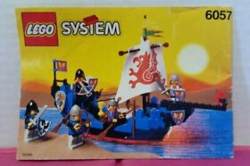 Lego Castle 6057 SEA SERPENT - Complete / 1992 / USED / 126 Pcs / RARE! 1 Owner