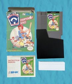 Little League Baseball Championship Series Nintendo NES 1990 CIB Complete Tested