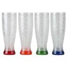 Lily's Home Double Wall Gel-Filled Acrylic Freezer Beer Glasses, Great for