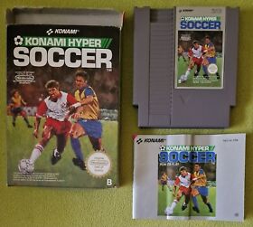 Konami Hyper Soccer, NES mit Originalverpackung und Anleitung, FRA