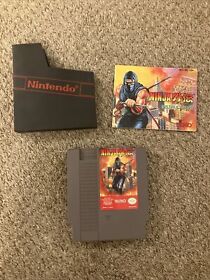 Ninja Gaiden NES Nintendo - Cartridge with manual instructions Authentic
