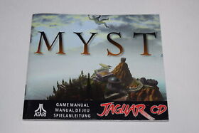 Myst CD Atari Jaguar Video Game Manual Only