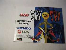 MAD Spy VS Spy Nintendo NES instruction manual only 