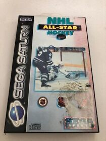 NHL All Star Hockey Sega Saturn PAL UK - Complete With Manual - Free UK P&P