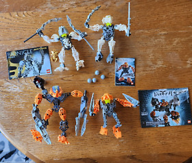 Lego Bionicle Lot of 4 8549 7135 8946 8687 Pohatu Nuva Photok Takanuva Solek