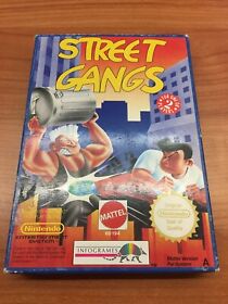 Nintendo NES Game: Street Gangs PAL-A CIB AUS MATTEL